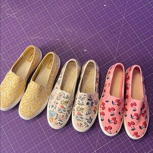 READ DESCRIPTION GUC Keds Size 8.5 slips on tennis shoes. Price is for all 3!